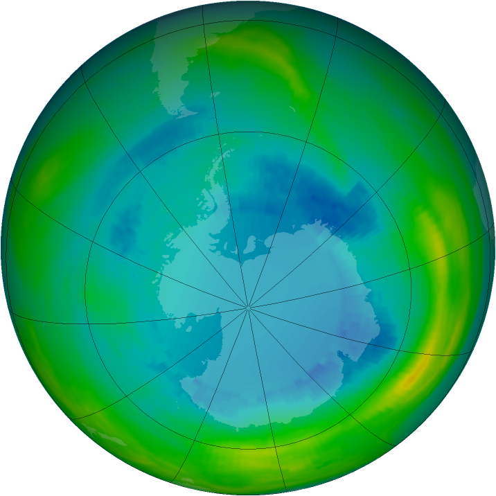 Ozone Map 1984-08-26